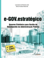 E-gov.estratégico: governo eletrônico para gestão do desempenho da administração pública
