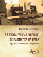 A cultura escolar do ensino de matemática na Bahia: (Re) visitando grupos escolares (1938-2000)