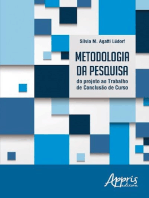 Metodologia da Pesquisa: Do Projeto ao Trabalho de Conclusão de Curso