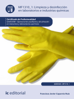 Limpieza y desinfección en laboratorios e industrias químicas. QUIE0308