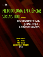 Metodologia em Ciências Sociais hoje: Perspectivas epistemológicas, reflexões teóricas e estratégias metodológicas - Volume 1