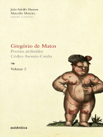 Gregório de Matos - Volume 2: Poemas atribuídos. Códice Asensio-Cunha