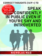 Correct Thoughts (1419 +) to Speak Confidently in Public Even If You're Shy and Introverted