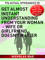 976 Actual Utterances to Get Almost Instant Understanding from Your Woman: Wife or Girlfriend, Doesn't Matter