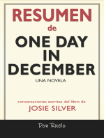 Resumen de One Day in December: Una Novela: Conversaciones Escritas Del Libro De Josie Silver