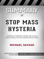 Summary of Stop Mass Hysteria: America's Insanity from the Salem Witch Trials to the Trump Witch Hunt: Conversation Starters