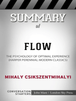 Summary of Flow: The Psychology of Optimal Experience (Harper Perennial Modern Classics): Conversation Starters