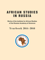 African Studies in Russia: Works of the Institute for African Studies of the Russian Academy of Sciences Yearbook 2014�2016