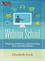 Webinar School: Planning, producing, and presenting your training webinar