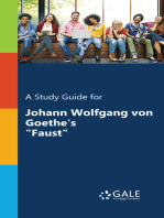 A Study Guide for Johann Wolfgang von Goethe's "Faust"