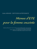 Menus d'été pour la femme enceinte