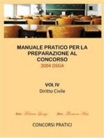 Manuale Pratico per la preparazione al concorso 2004 DSGA Vol. IV Diritto Civile