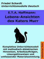 Lebensansichten des Katers Murr. Unterrichtsmodell und Unterrichtsvorbereitungen. Unterrichtsmaterial und komplette Stundenmodelle für den Deutschunterricht.