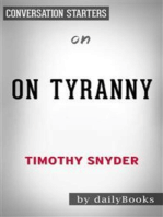 On Tyranny: Twenty Lessons from the Twentieth Century by Timothy Snyder | Conversation Starters