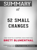 Summary of 52 Small Changes: One Year to a Happier, Healthier You | Conversation Starters
