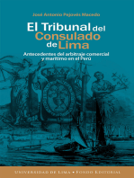 El Tribunal del Consulado de Lima: Antecedentes del arbitraje comercial y marítimo en el Perú