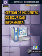 Gestión de Incidentes de Seg. Informática (MF0488_3): SEGURIDAD INFORMÁTICA
