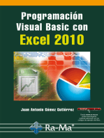 Programación Visual Basic con Excel 2010: Hojas de cálculo