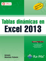 Tablas dinámicas en Excel 2013: Hojas de cálculo