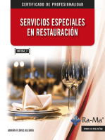 Servicios Especiales en Restauración. (MF1054_2)