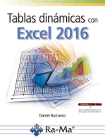 Tablas dinámicas con Excel 2016: Hojas de cálculo