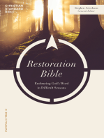 CSB Restoration Bible: Embracing God's Word in Difficult Seasons
