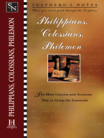Shepherd's Notes: Philippians, Colossians & Philemon