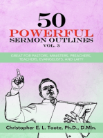 50 POWERFUL SERMON OUTLINES, VOL. 3: GREAT FOR PASTORS, MINISTERS, PREACHERS, TEACHERS, EVANGELISTS, AND LAITY