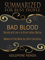 Bad Blood - Summarized for Busy People