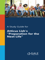 A Study Guide for Atticus Lish's "Preparation for the Next Life"