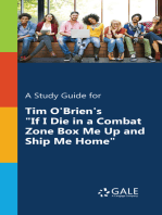 A Study Guide for Tim O’Brien's "If I Die in a Combat Zone, Box Me Up and Ship Me Home"