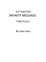 Yet Further Infinity Message For/To All