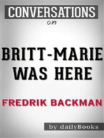 Britt-Marie Was Here: A Novel by Fredrik Backman | Conversation Starters