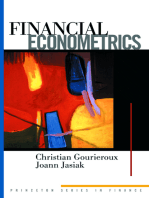 Financial Econometrics: Problems, Models, and Methods
