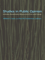 Studies in Public Opinion: Attitudes, Nonattitudes, Measurement Error, and Change