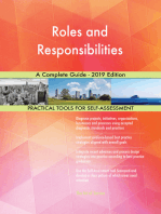 Roles and Responsibilities A Complete Guide - 2019 Edition