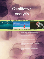 Qualitative analysis A Complete Guide - 2019 Edition