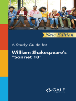 A Study Guide (New Edition) for William Shakespeare's "Sonnet 18"