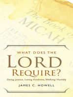 What Does the Lord Require?: Doing Justice, Loving Kindness, and Walking Humbly