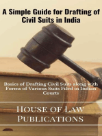 Simple Guide for Drafting of Civil Suits in India