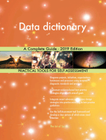 Data dictionary A Complete Guide - 2019 Edition