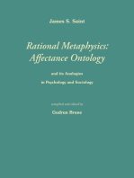 Rational Metaphysics: Affectance Ontology: and its Analogies in Psychology and Sociology
