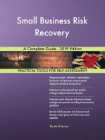 Small Business Risk Recovery A Complete Guide - 2019 Edition