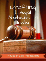 Drafting Legal Notices in India: A Guide to Understanding the Importance of Legal Notices, along with Drafts