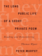 The Long Public Life of a Short Private Poem