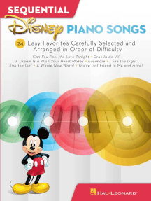 Sequential Disney Piano Songs: 24 Easy Favorites Carefully Selected and Arranged in Order of Difficulty