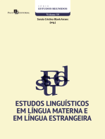 Estudos Linguísticos em Língua Materna e em Língua Estrangeira
