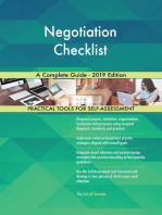 Negotiation Checklist A Complete Guide - 2019 Edition