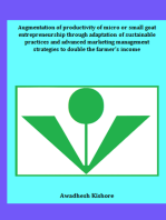 Augmentation of Productivity of Micro or Small Goat Entrepreneurship through Adaptation of Sustainable Practices and Advanced Marketing Management Strategies to Double the Farmer’s Income