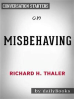 Misbehaving: The Making of Behavioral Economics by Richard H. Thaler | Conversation Starters
